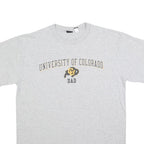 GEAR FOR SPORTS Mens Grey University Of Colorado Dad Graphic T-Shirt L Short