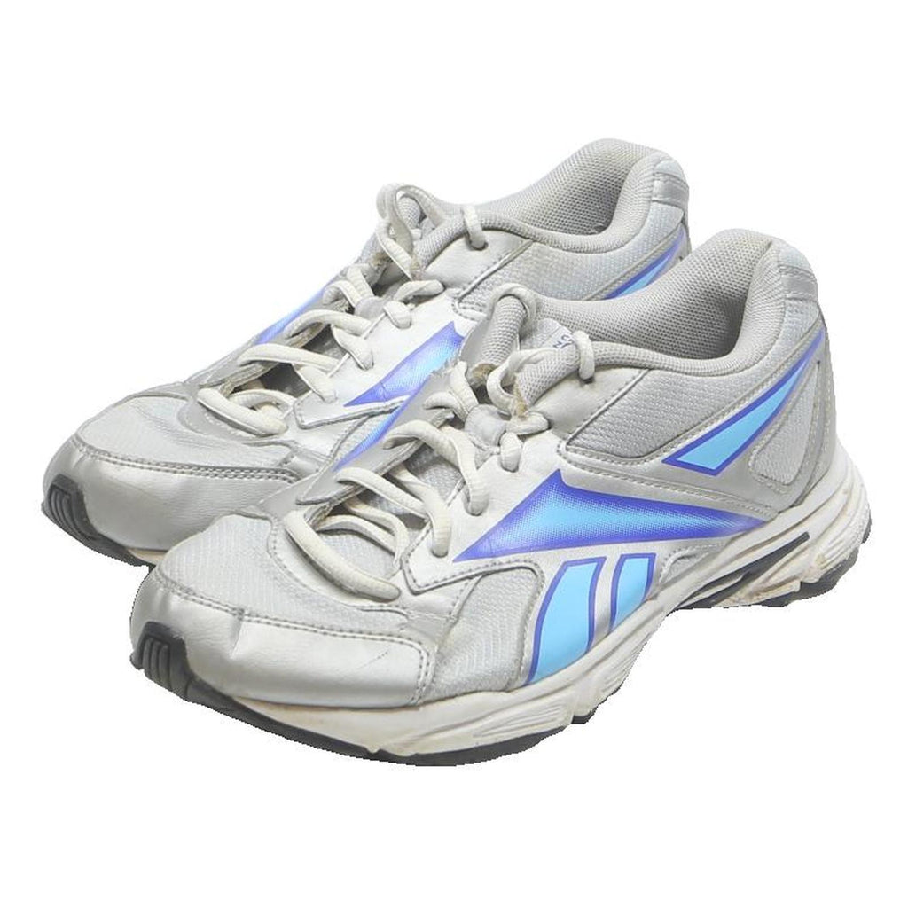 REEBOK Womens Runner Trainers Silver & Blue Synthetic UK 5 Lightweight Comfort