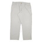 DICKIES Mens Cotton Blend Relaxed Beige Trousers W36 L30 Workwear Utility