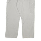 DICKIES Mens Cotton Blend Relaxed Beige Trousers W36 L30 Workwear Utility