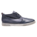 RIEKER Moccasin Shoes Blue Leather Mens UK 6.5