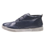 RIEKER Moccasin Shoes Blue Leather Mens UK 6.5
