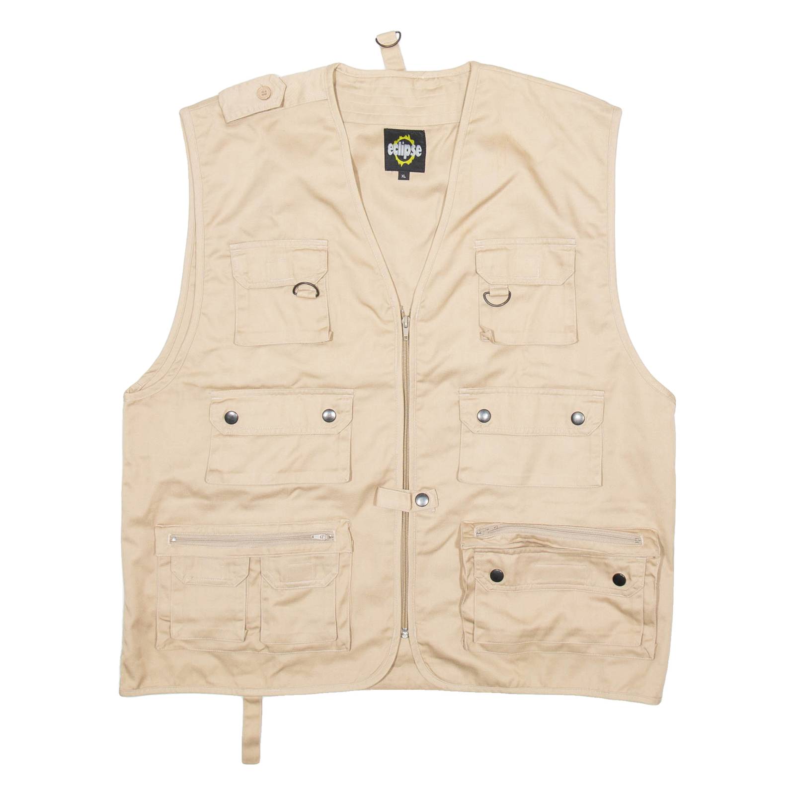 ECLIPSE Utility Mens Military Gilet Beige XL