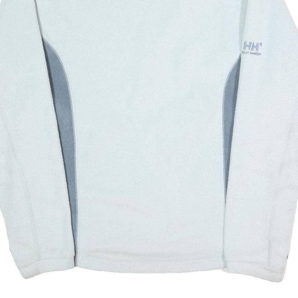 HELLY HANSEN Womens White & Grey Polyester Jacket L Fleece Zip Outdoor