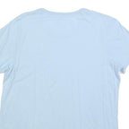 CHAMPION Womens Light Blue Cotton Blend Classic T-Shirt L Short Sleeve Crew Neck