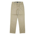 DOCKERS Mens Cotton Blend Beige Regular Fit Straight Leg Trousers W27 L29