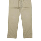 DOCKERS Mens Cotton Blend Beige Regular Fit Straight Leg Trousers W27 L29