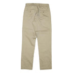 DOCKERS Mens Cotton Blend Beige Regular Fit Straight Leg Trousers W27 L29