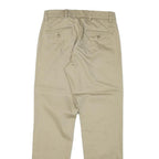 DOCKERS Mens Cotton Blend Beige Regular Fit Straight Leg Trousers W27 L29