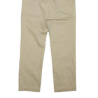 DOCKERS Mens Cotton Blend Beige Regular Fit Straight Leg Trousers W27 L29