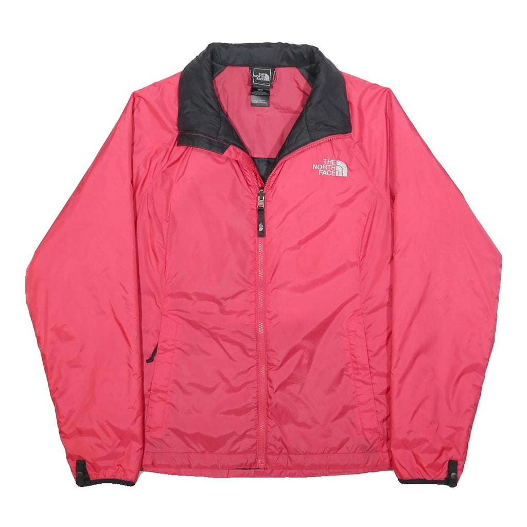 THE NORTH FACE Womens Red And Black Outdoor Jacket M Polyester Zip Plain