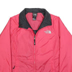 THE NORTH FACE Womens Red And Black Outdoor Jacket M Polyester Zip Plain