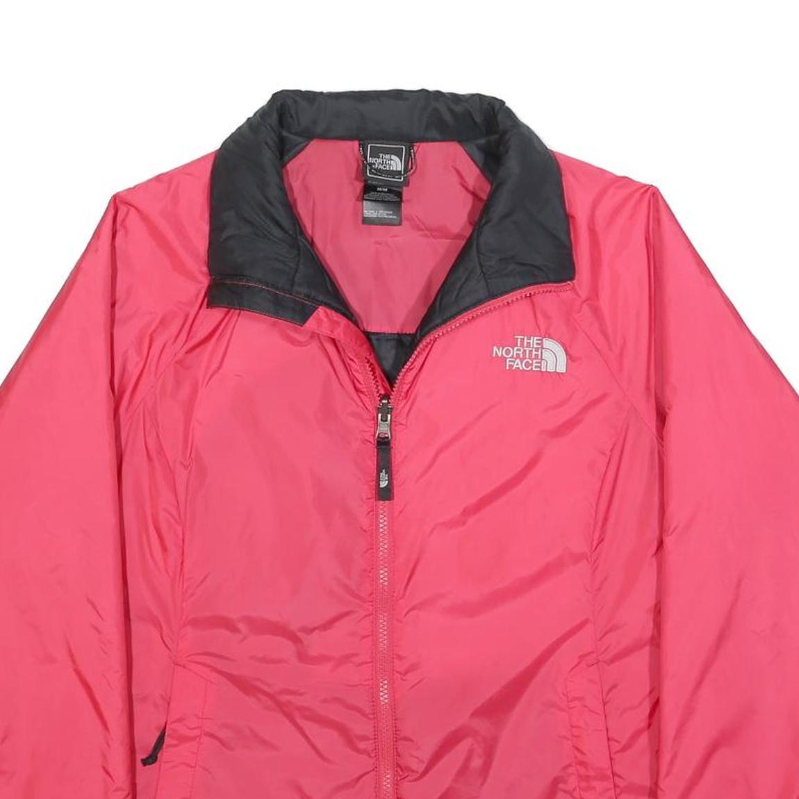 THE NORTH FACE Womens Red And Black Outdoor Jacket M Polyester Zip Plain