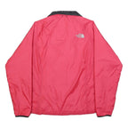 THE NORTH FACE Womens Red And Black Outdoor Jacket M Polyester Zip Plain