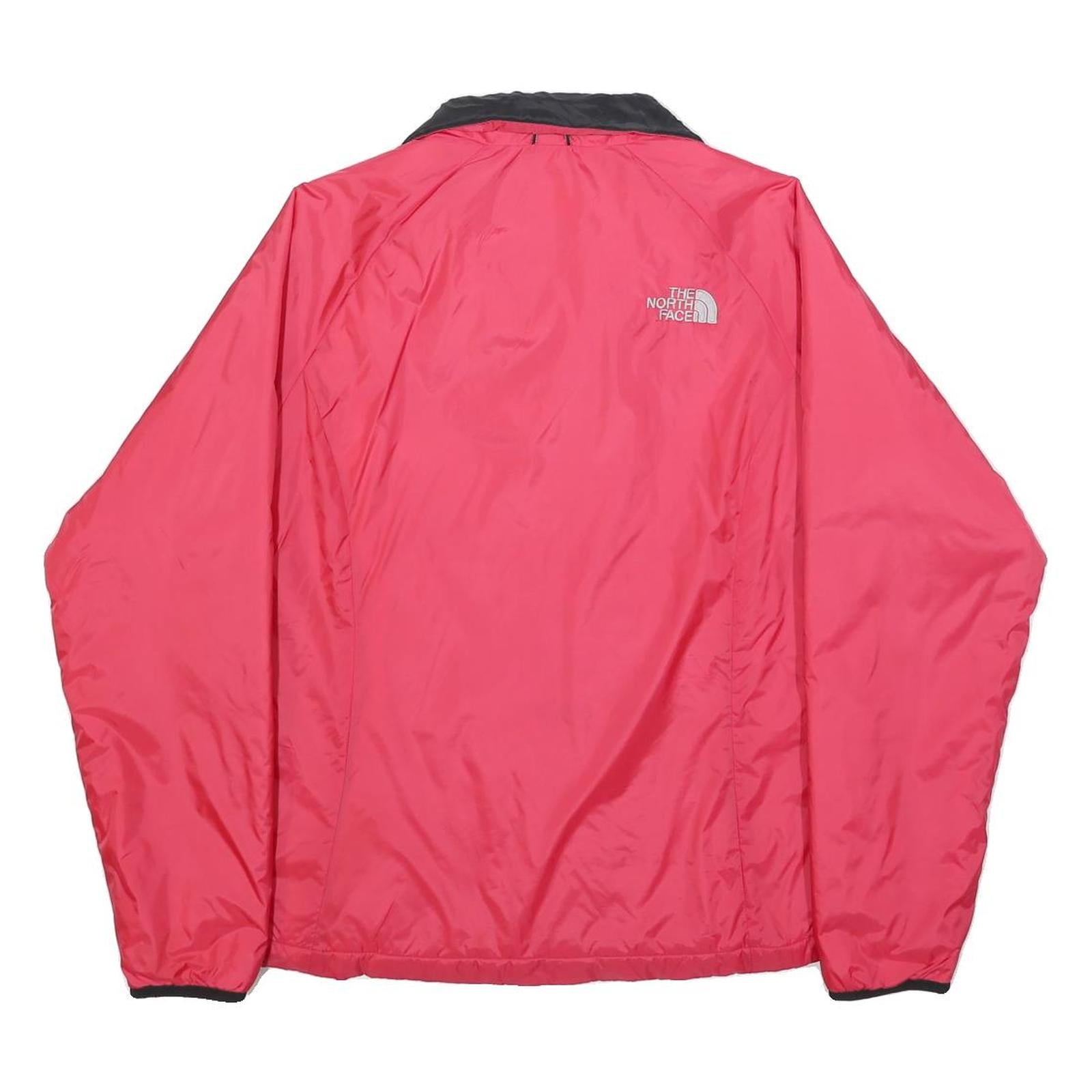THE NORTH FACE Womens Red And Black Outdoor Jacket M Polyester Zip Plain