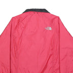 THE NORTH FACE Womens Red And Black Outdoor Jacket M Polyester Zip Plain