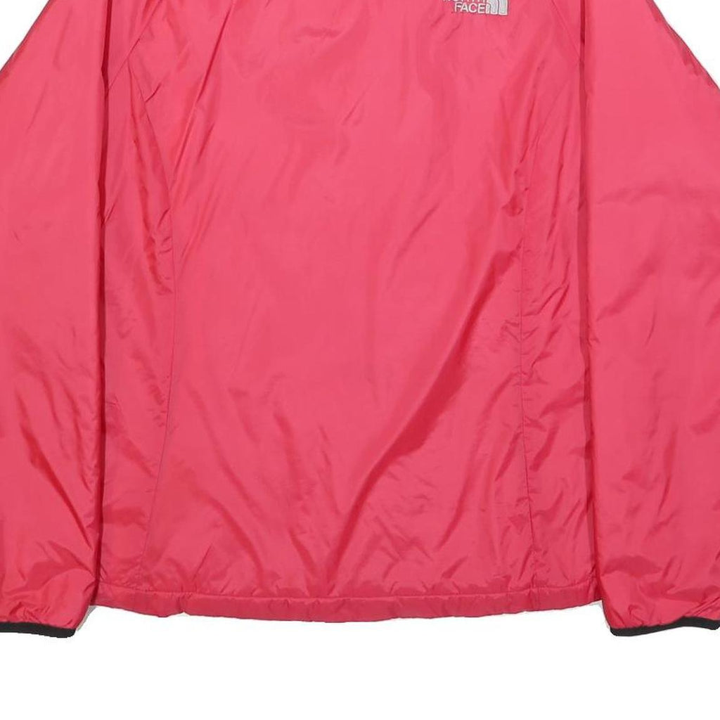 THE NORTH FACE Womens Red And Black Outdoor Jacket M Polyester Zip Plain