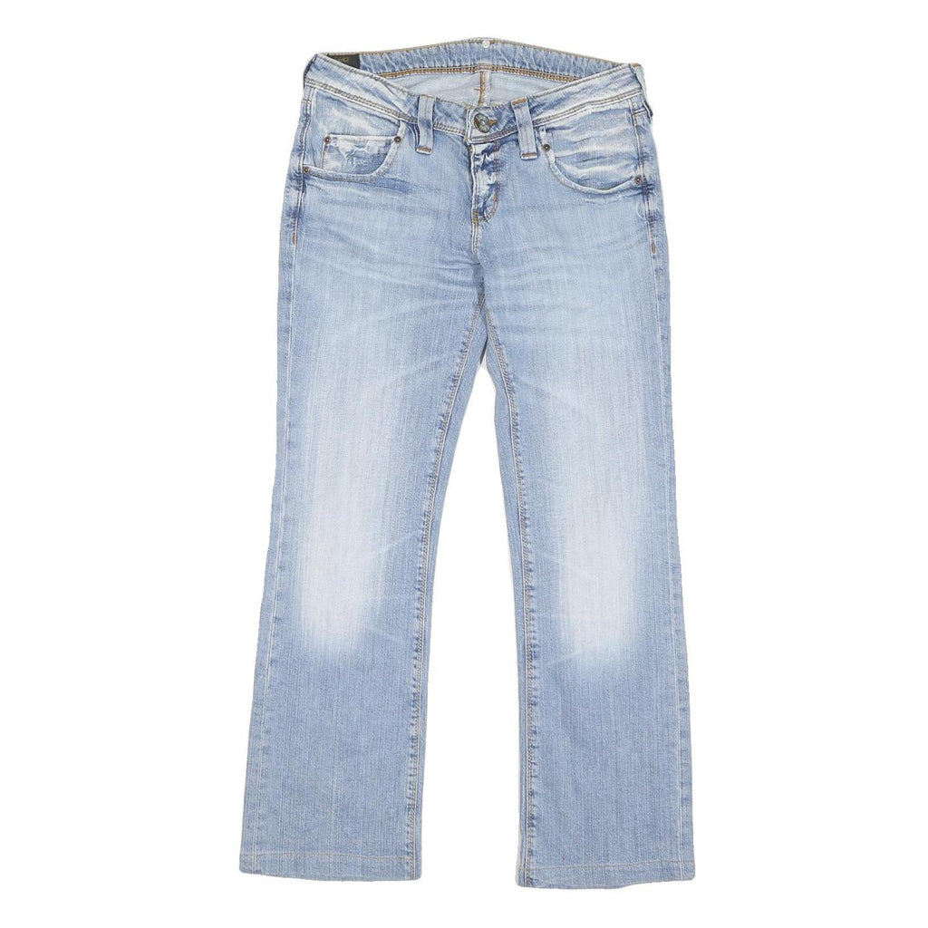 LEE Womens Regular Fit Bootcut Denim Light Blue W32 L28 Classic Cotton Blend