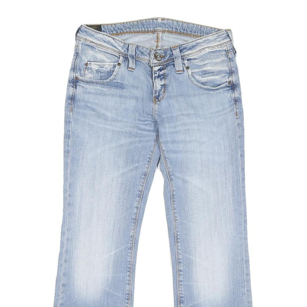 LEE Womens Regular Fit Bootcut Denim Light Blue W32 L28 Classic Cotton Blend