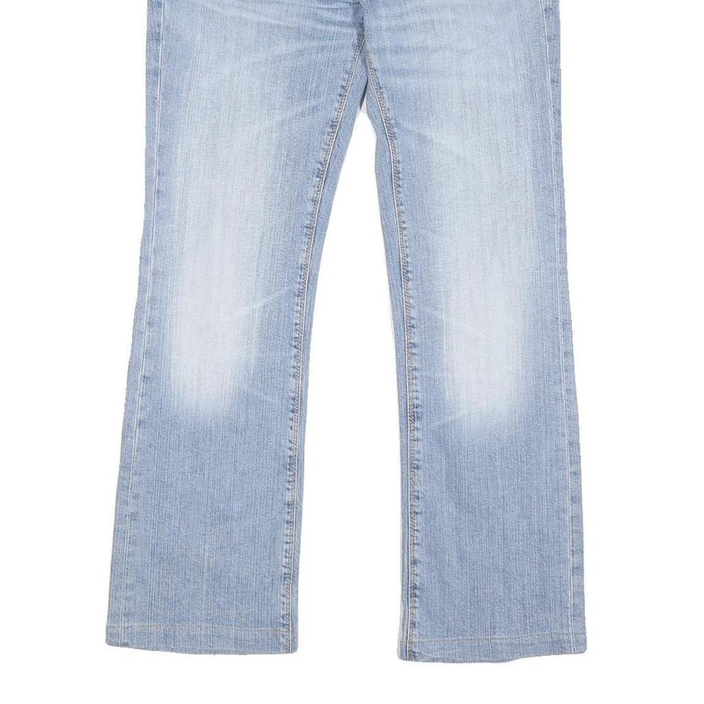 LEE Womens Regular Fit Bootcut Denim Light Blue W32 L28 Classic Cotton Blend