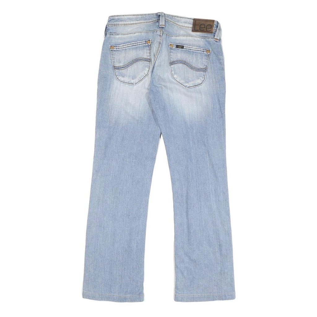 LEE Womens Regular Fit Bootcut Denim Light Blue W32 L28 Classic Cotton Blend