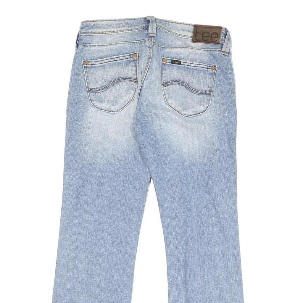 LEE Womens Regular Fit Bootcut Denim Light Blue W32 L28 Classic Cotton Blend
