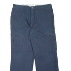 DICKIES Cargo Workwear Mens Trousers Blue Loose Straight W38 L32
