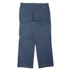 DICKIES Cargo Workwear Mens Trousers Blue Loose Straight W38 L32