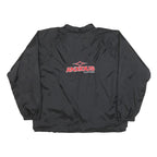 AUGUSTA Womens Black Button Jacket XL Polyester Blend Plain Lightweight Anxious