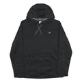 RUSSELL ATHLETIC Mens Black Pullover Hoodie M Lightweight Fleece Drawstring