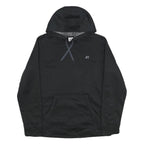 RUSSELL ATHLETIC Mens Black Pullover Hoodie M Lightweight Fleece Drawstring