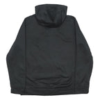 RUSSELL ATHLETIC Mens Black Pullover Hoodie M Lightweight Fleece Drawstring