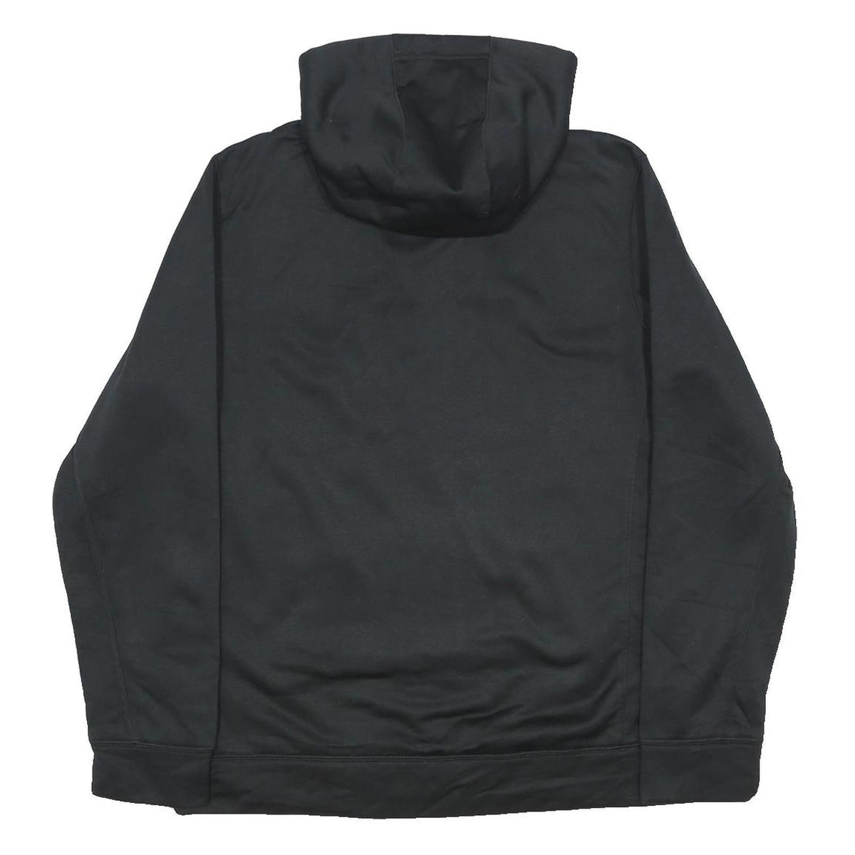 RUSSELL ATHLETIC Mens Black Pullover Hoodie M Lightweight Fleece Drawstring