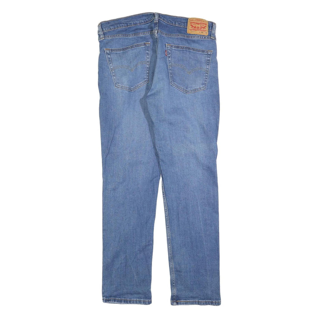 LEVI'S 511 Slim Mens Jeans Blue Slim Straight Denim Medium W36 L34 Classic Fit