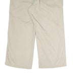 TOMMY HILFIGER Womens Cotton Beige Regular Straight Trousers W36 L34 Comfortable