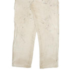 DICKIES Mens Jeans Beige Cotton Blend Regular Straight W30 L29 Workwear Zip