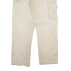 DICKIES Mens Jeans Beige Cotton Blend Regular Straight W30 L29 Workwear Zip