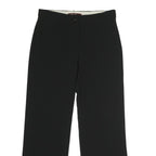 MAX MARA STUDIO Womens Cotton Blend Black Regular Straight Trousers W30 L30