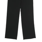MAX MARA STUDIO Womens Cotton Blend Black Regular Straight Trousers W30 L30