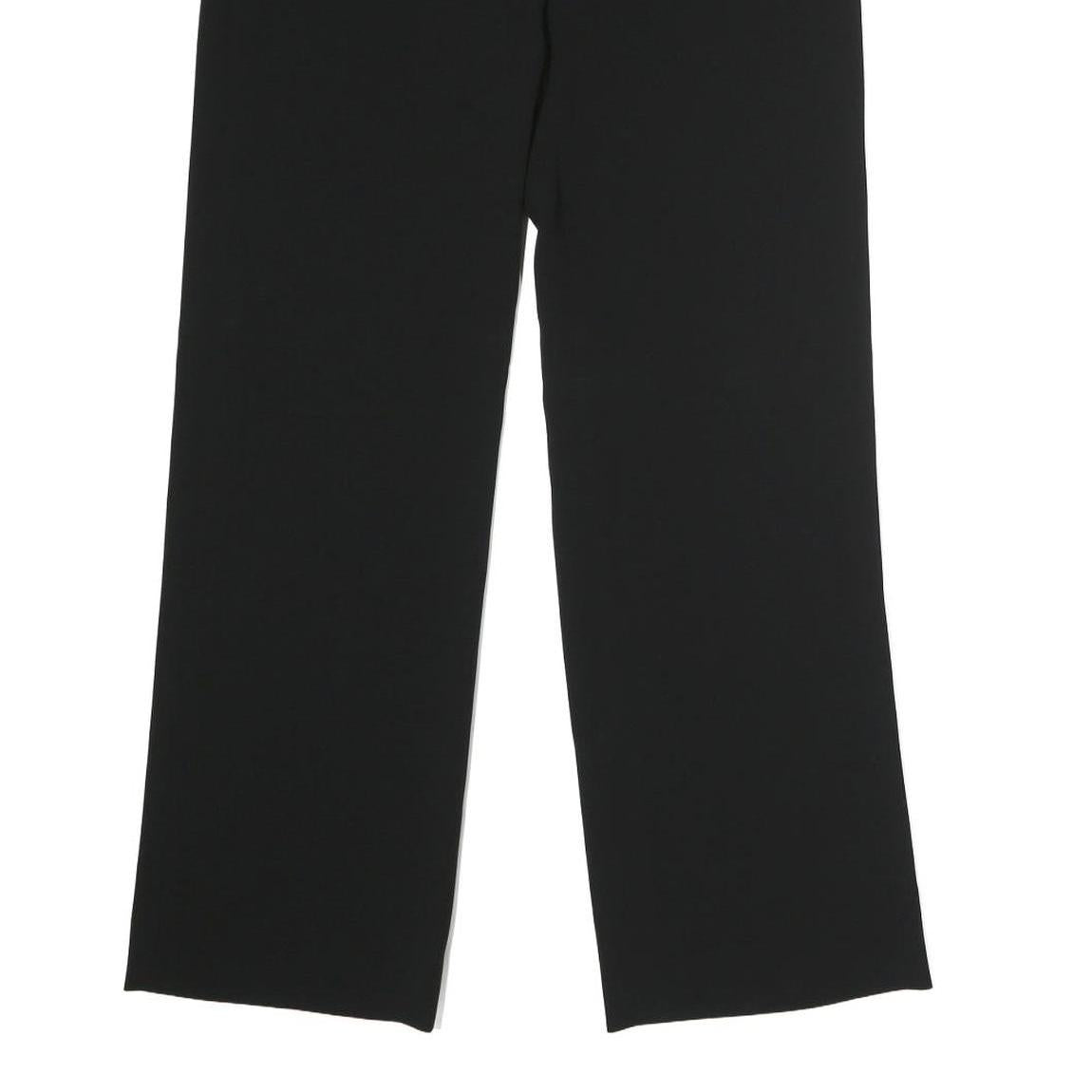 MAX MARA STUDIO Womens Cotton Blend Black Regular Straight Trousers W30 L30