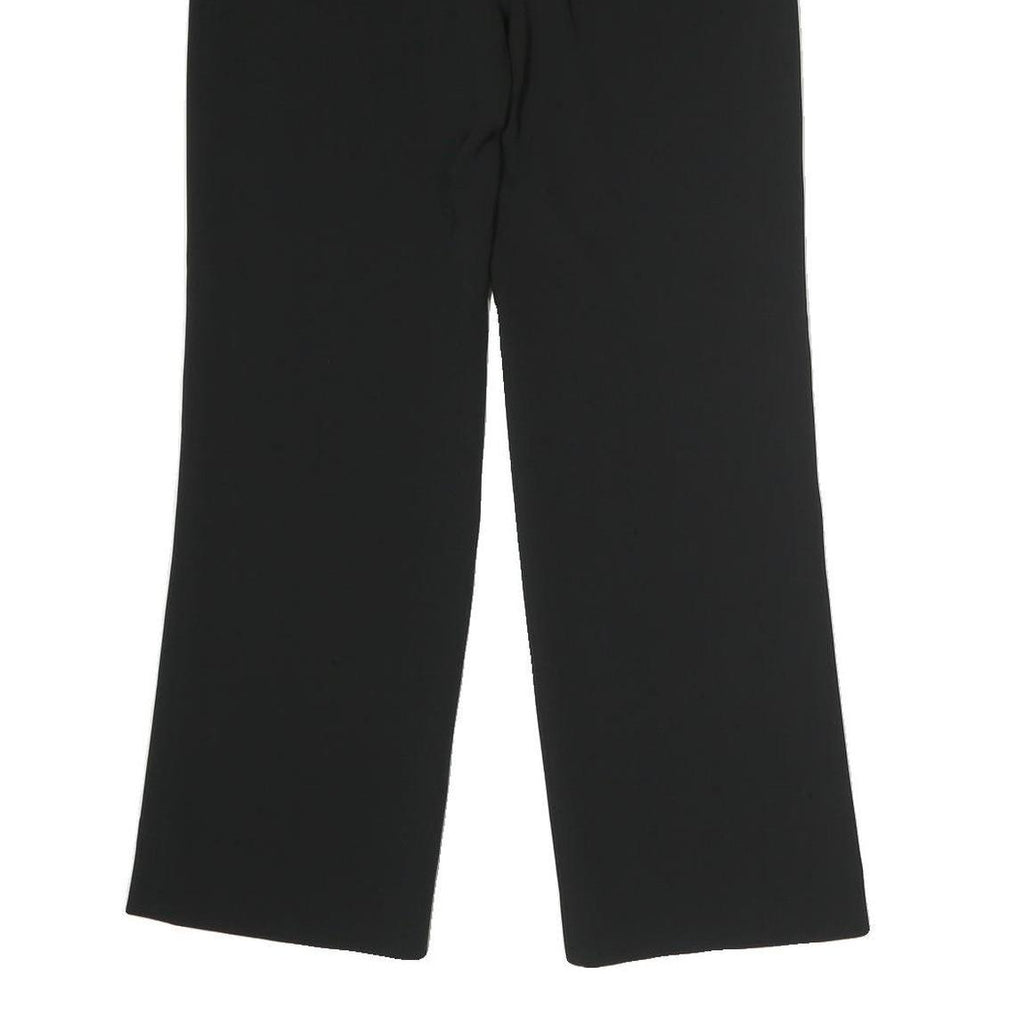 MAX MARA STUDIO Womens Cotton Blend Black Regular Straight Trousers W30 L30