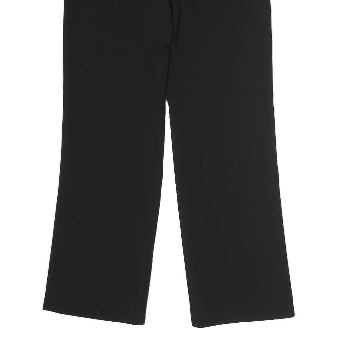 MAX MARA STUDIO Womens Cotton Blend Black Regular Straight Trousers W30 L30