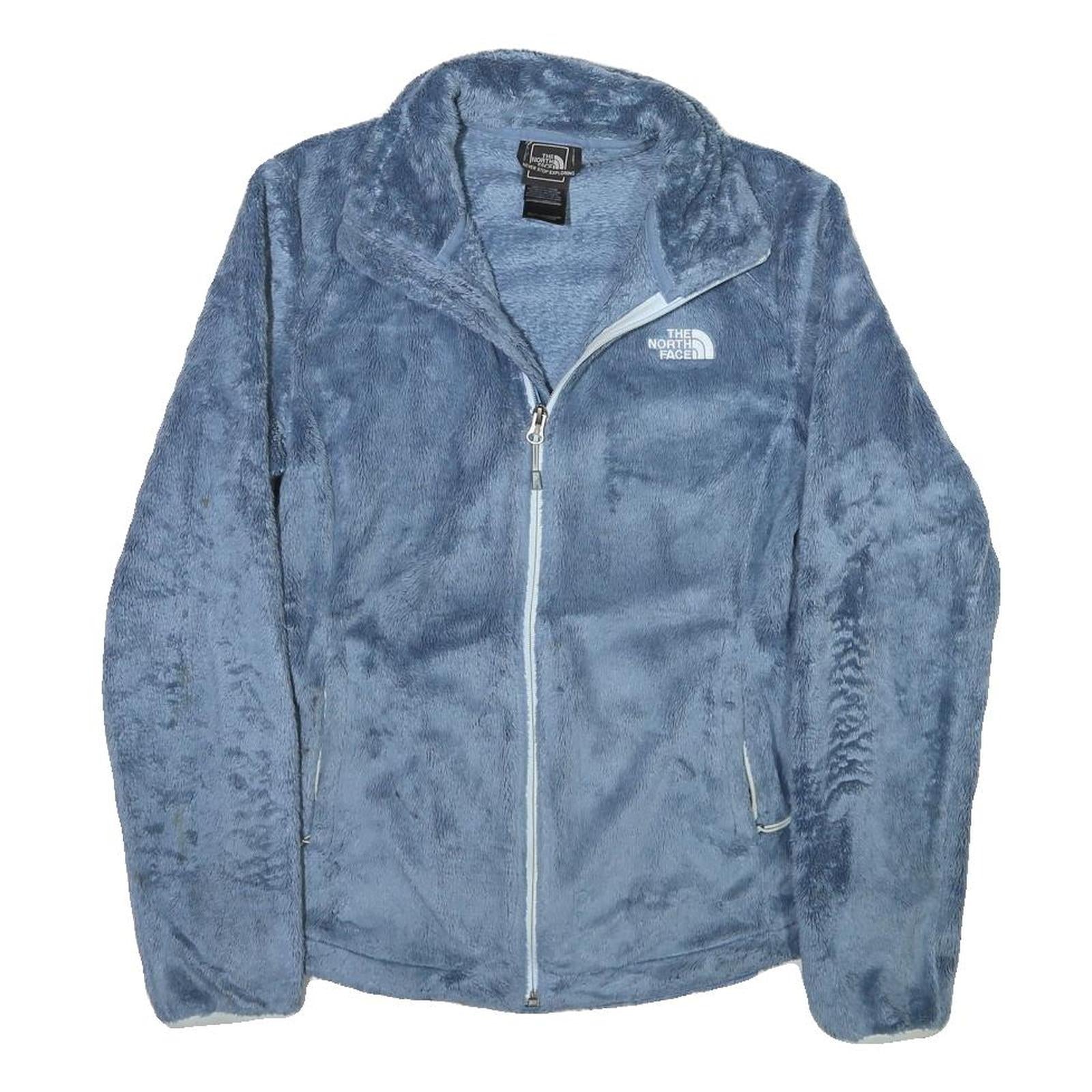 THE NORTH FACE Womens Blue Softshell Jacket S Polyester Blend Zip Lightweight