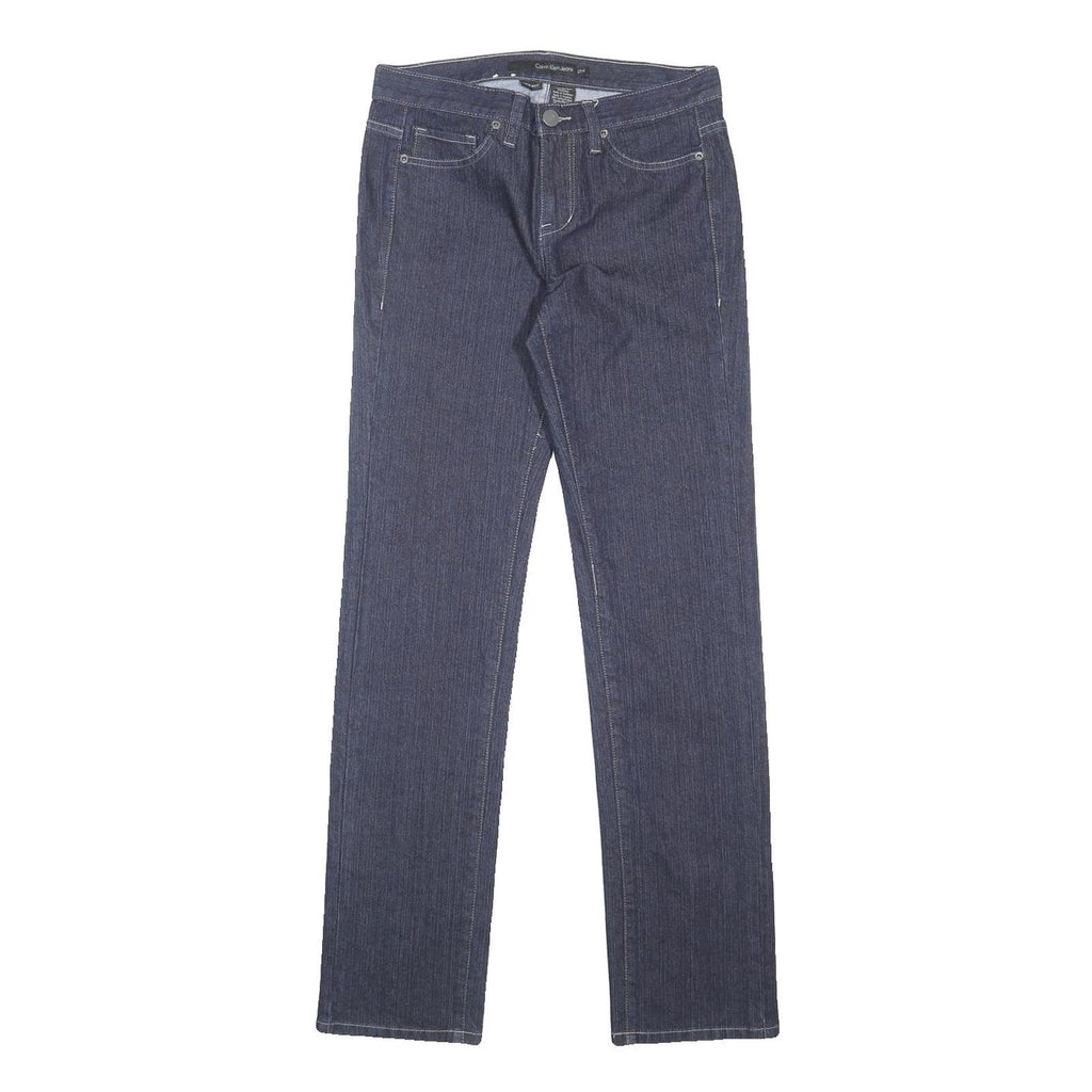 CALVIN KLEIN JEANS Womens Denim Blue Slim Straight Denim Medium W30 L32 Slim Fit
