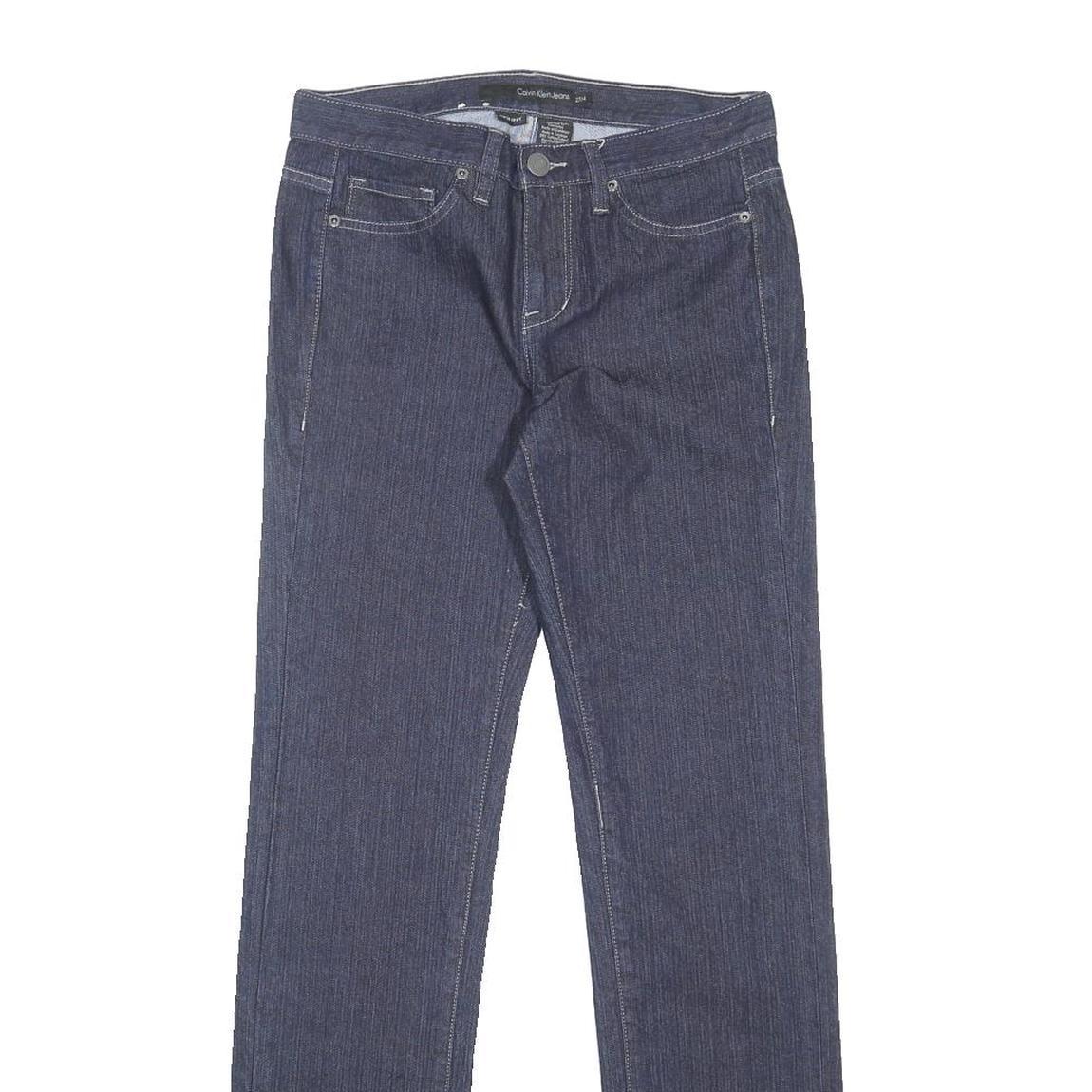 CALVIN KLEIN JEANS Womens Denim Blue Slim Straight Denim Medium W30 L32 Slim Fit