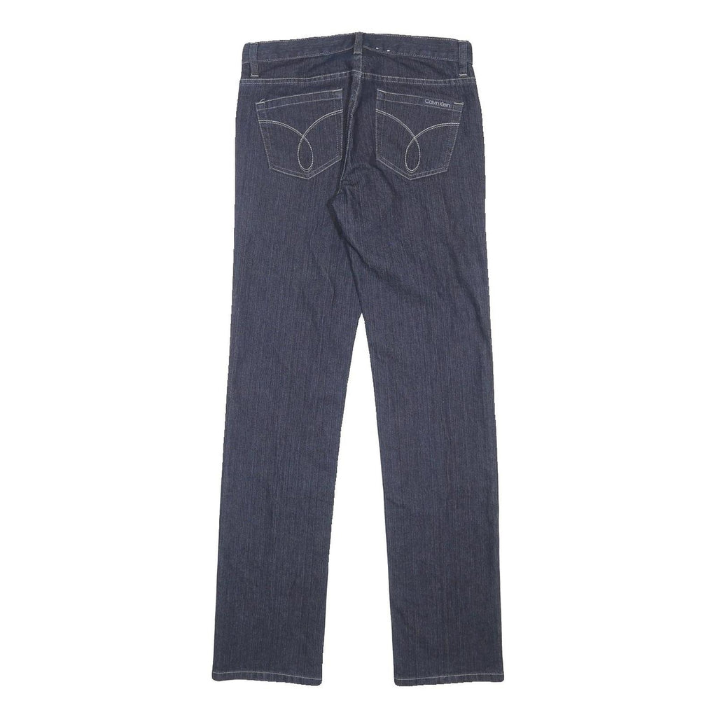 CALVIN KLEIN JEANS Womens Denim Blue Slim Straight Denim Medium W30 L32 Slim Fit