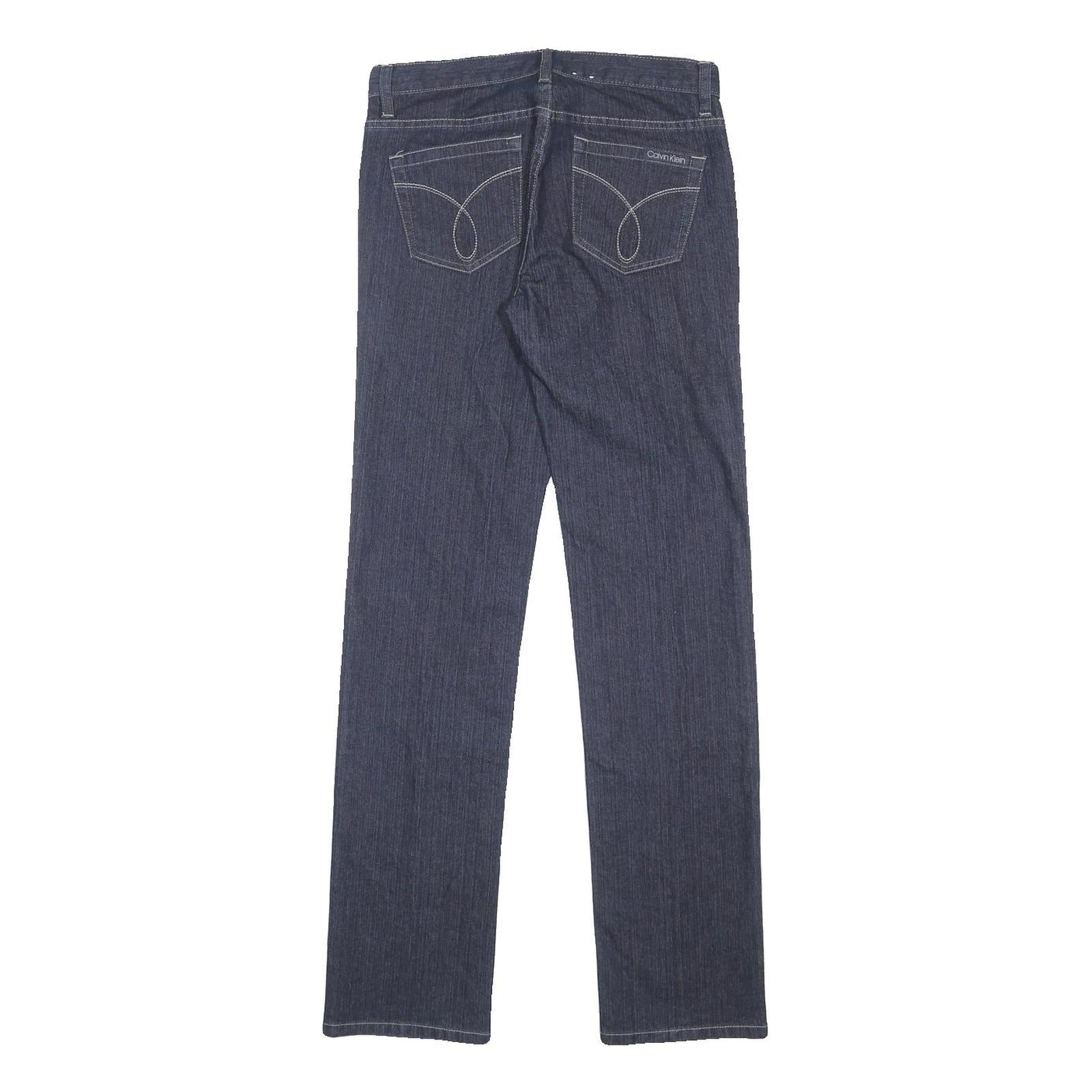 CALVIN KLEIN JEANS Womens Denim Blue Slim Straight Denim Medium W30 L32 Slim Fit