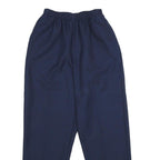 ALFRED DUNNER Womens Classic Navy Blue Trousers W22 L27 Elasticated Waist Plain