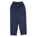 ALFRED DUNNER Womens Classic Navy Blue Trousers W22 L27 Elasticated Waist Plain