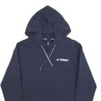 ADIDAS Womens Navy Blue Terrex Pullover Hoodie XS Lightweight Sportswear